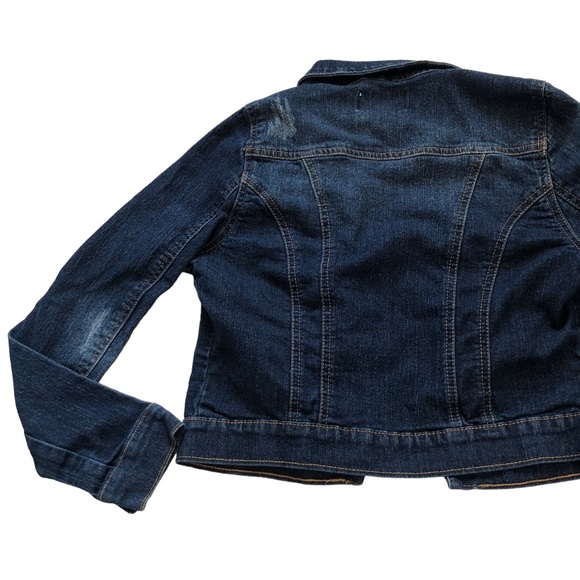 Lei Distressed Denim Jacket size Medium - Picture 4 of 7